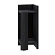 Κομοδίνο Elos Megapap δεξί χρώμα black wood 25x27x60εκ. Κομοδίνο Elos Megapap δεξί χρώμα black wood 25x27x60εκ.