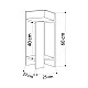 Κομοδίνο Elos Megapap δεξί χρώμα black wood 25x27x60εκ. Κομοδίνο Elos Megapap δεξί χρώμα black wood 25x27x60εκ.