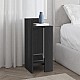 Κομοδίνο Elos Megapap αριστερό χρώμα black wood 25x27x60εκ. Κομοδίνο Elos Megapap αριστερό χρώμα black wood 25x27x60εκ.