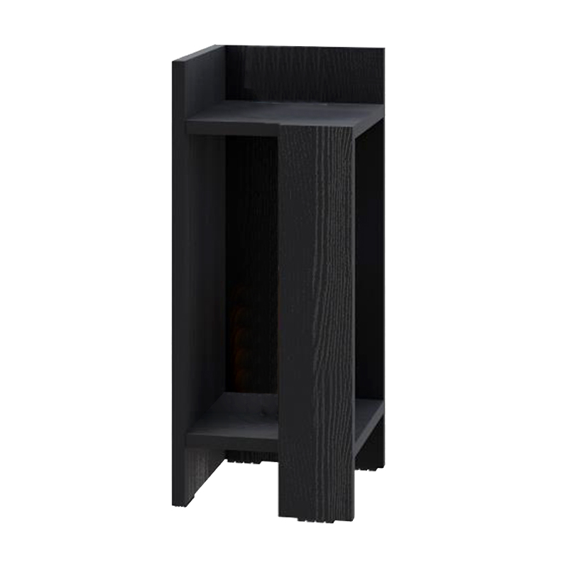 Κομοδίνο Elos Megapap αριστερό χρώμα black wood 25x27x60εκ. Κομοδίνο Elos Megapap αριστερό χρώμα black wood 25x27x60εκ.