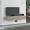 Έπιπλο τηλεόρασης επιτοίχιο Francy Megapap χρώμα sandstone 135x31,7x25εκ.