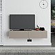 Έπιπλο τηλεόρασης επιτοίχιο Francy Megapap χρώμα sandstone 135x31,7x25εκ.