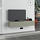 Έπιπλο τηλεόρασης επιτοίχιο Francy Megapap χρώμα ash green 135x31,7x25εκ.