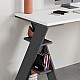 Γραφείο εργασίας Papillon Megapap χρώμα ανθρακί - λευκό 137x60x75εκ Γραφείο εργασίας Papillon Megapap χρώμα ανθρακί - λευκό 137x60x75εκ