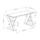 Γραφείο εργασίας Papillon Megapap χρώμα ανθρακί - λευκό 137x60x75εκ Γραφείο εργασίας Papillon Megapap χρώμα ανθρακί - λευκό 137x60x75εκ
