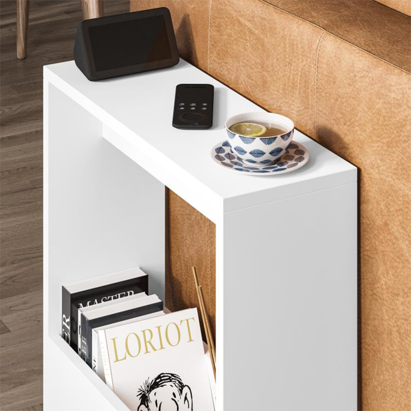 Τραπεζάκι βοηθητικό Simpi Megapap χρώμα λευκό 55x20x60εκ. Τραπεζάκι βοηθητικό Simpi Megapap χρώμα λευκό 55x20x60εκ.