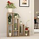 Ραφιέρα - Ανθοστήλη Sule Megapap χρώμα sapphire oak 84x20x89εκ. Ραφιέρα - Ανθοστήλη Sule Megapap χρώμα sapphire oak 84x20x89εκ.