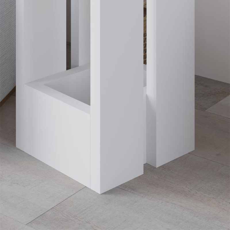 Τραπεζάκι βοηθητικό Tasos Megapap χρώμα λευκό 30x30x50,3εκ. Τραπεζάκι βοηθητικό Tasos Megapap χρώμα λευκό 30x30x50,3εκ.
