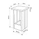 Τραπεζάκι βοηθητικό Tasos Megapap χρώμα sepet oak 30x30x50,3εκ. Τραπεζάκι βοηθητικό Tasos Megapap χρώμα sepet oak 30x30x50,3εκ.