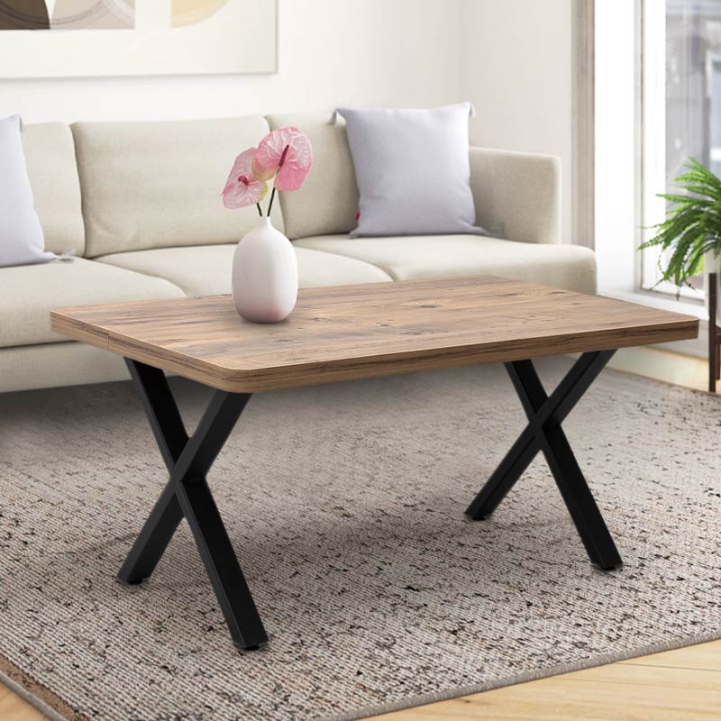 Τραπεζάκι σαλονιού Jeremy Megapap Mdf - μεταλλικό χρώμα ακακίας 100x60x45εκ. Τραπεζάκι σαλονιού Jeremy Megapap Mdf - μεταλλικό χρώμα ακακίας 100x60x45εκ.