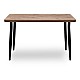Τραπέζι Levico Megapap Mdf - μεταλλικό χρώμα ακακίας 120x70x75εκ.