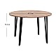 Τραπέζι Zeno Megapap χρώμα ακακίας Ø110x73,5εκ.