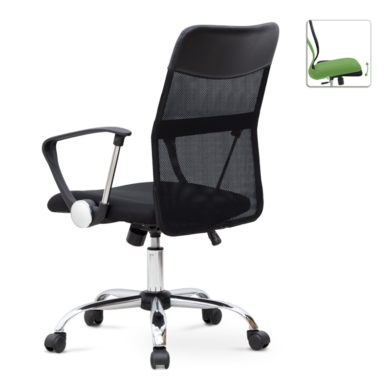 Καρέκλα γραφείου Franco Megapap με ύφασμα Mesh χρώμα μαύρο 59x57x95/105εκ. Καρέκλα γραφείου Franco Megapap με ύφασμα Mesh χρώμα μαύρο 59x57x95/105εκ.