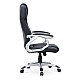 Καρέκλα γραφείου διευθυντική Luca Megapap από τεχνόδερμα χρώμα μαύρο 65x60x118/128εκ.