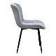 Καρέκλα τραπεζαρίας Chiara Megapap γκρι ύφασμα - μεταλλικό μαύρο πόδι 48x58x81εκ.