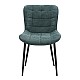 Καρέκλα τραπεζαρίας Chiara Megapap πράσινο ύφασμα - μεταλλικό μαύρο πόδι 48x58x81εκ.
