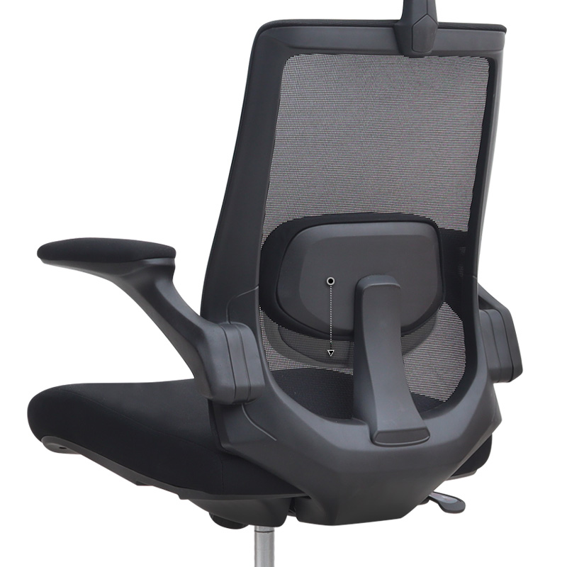 Καρέκλα γραφείου διευθυντική Belora Megapap με ύφασμα Mesh χρώμα μαύρο 63,5x62x117/127εκ.