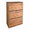 Παπουτσοθήκη Nave Megapap 18 ζευγών χρώμα pine oak 73,6x24x110εκ.