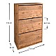 Παπουτσοθήκη Nave Megapap 18 ζευγών χρώμα pine oak 73,6x24x110εκ. Παπουτσοθήκη Nave Megapap 18 ζευγών χρώμα pine oak 73,6x24x110εκ.