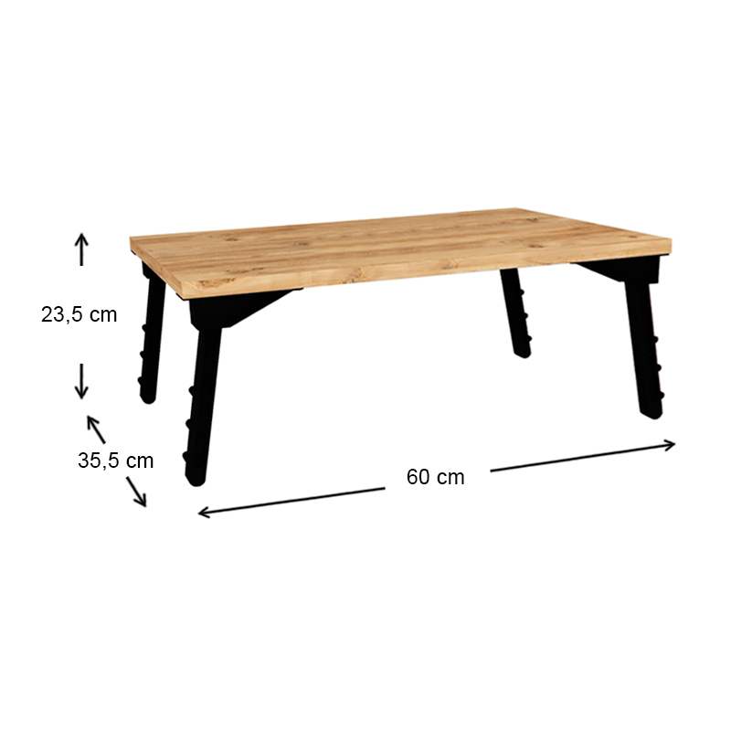 Τραπεζάκι laptop Sidon Megapap χρώμα pine oak 60x35,5x23,5εκ. Τραπεζάκι laptop Sidon Megapap χρώμα pine oak 60x35,5x23,5εκ.