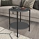 Βοηθητικό τραπεζάκι Argento Megapap χρώμα ανθρακί 43x43x60εκ. Βοηθητικό τραπεζάκι Argento Megapap χρώμα ανθρακί 43x43x60εκ.