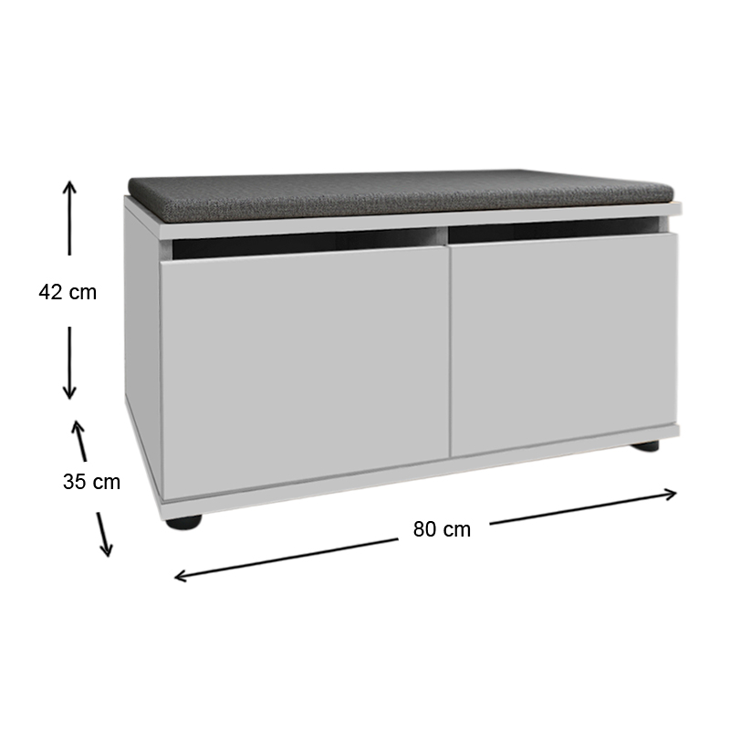 Παπουτσοθήκη Twain Megapap 8 ζευγών χρώμα λευκό 80x35x42εκ. Παπουτσοθήκη Twain Megapap 8 ζευγών χρώμα λευκό 80x35x42εκ.