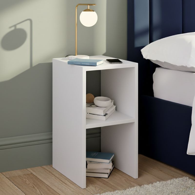 Κομοδίνο - Βοηθητικό τραπεζάκι Tagore Megapap χρώμα λευκό 30x30x60εκ. Κομοδίνο - Βοηθητικό τραπεζάκι Tagore Megapap χρώμα λευκό 30x30x60εκ.