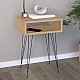 Κομοδίνο μελαμίνης Scott Megapap χρώμα sapphire oak 40x30x60εκ. Κομοδίνο μελαμίνης Scott Megapap χρώμα sapphire oak 40x30x60εκ.