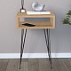 Κομοδίνο μελαμίνης Scott Megapap χρώμα sapphire oak 40x30x60εκ. Κομοδίνο μελαμίνης Scott Megapap χρώμα sapphire oak 40x30x60εκ.