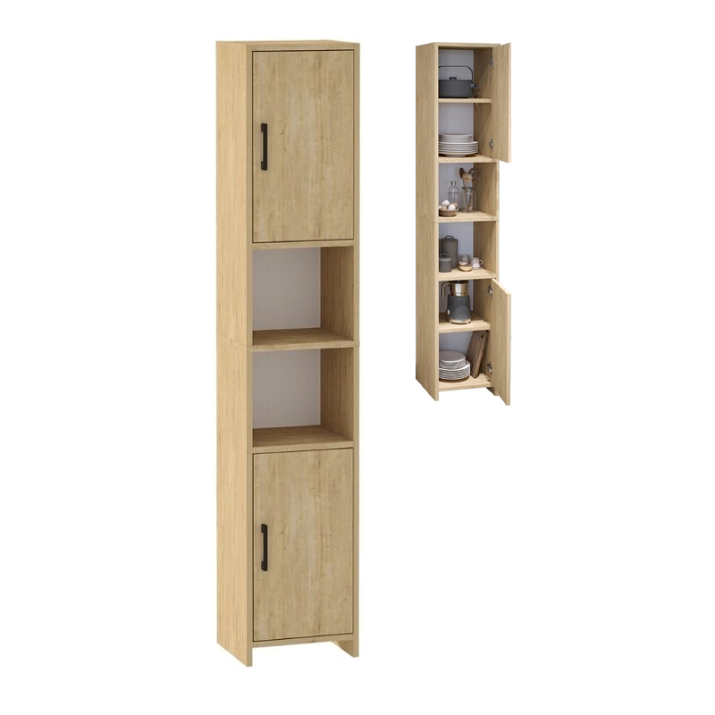 Ντουλάπι κουζίνας - μπάνιου Hobbes Megapap χρώμα sapphire oak 35x30x182,3εκ. Ντουλάπι κουζίνας - μπάνιου Hobbes Megapap χρώμα sapphire oak 35x30x182,3εκ.