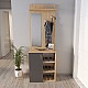 Έπιπλο εισόδου Norva Megapap χρώμα sapphire oak - ανθρακί 67,8x36,3x200,6εκ. Έπιπλο εισόδου Norva Megapap χρώμα sapphire oak - ανθρακί 67,8x36,3x200,6εκ.