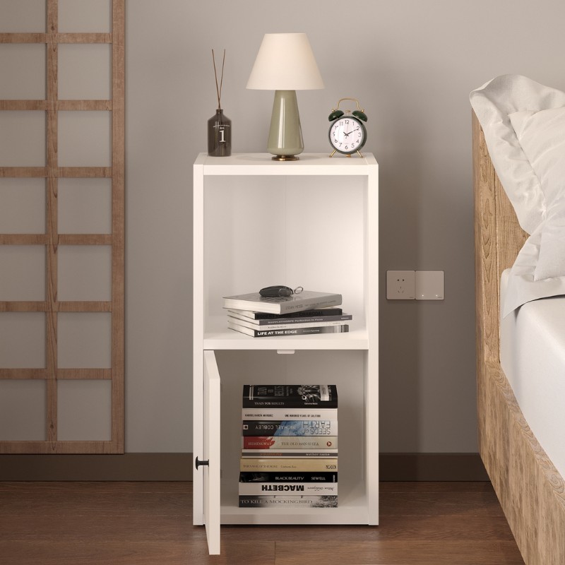 Κομοδίνο Vito Megapap χρώμα λευκό 34x30x66,4εκ. Κομοδίνο Vito Megapap χρώμα λευκό 34x30x66,4εκ.