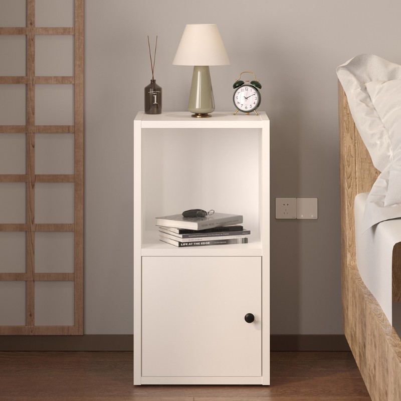 Κομοδίνο Vito Megapap χρώμα λευκό 34x30x66,4εκ. Κομοδίνο Vito Megapap χρώμα λευκό 34x30x66,4εκ.