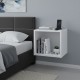 Κομοδίνο επιτοίχιο Beny Megapap χρώμα λευκό 34x30,3x34εκ. Κομοδίνο επιτοίχιο Beny Megapap χρώμα λευκό 34x30,3x34εκ.