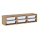 Συρταριέρα επιτοίχια Pavia Megapap με 6 συρτάρια χρώμα sapphire oak 132x31x30,7εκ. Συρταριέρα επιτοίχια Pavia Megapap με 6 συρτάρια χρώμα sapphire oak 132x31x30,7εκ.