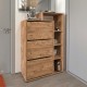 Παπουτσοθήκη Lego Megapap χρώμα pine oak 90x32x143εκ. Παπουτσοθήκη Lego Megapap χρώμα pine oak 90x32x143εκ.