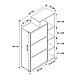 Παπουτσοθήκη Lego Megapap χρώμα pine oak 90x32x143εκ. Παπουτσοθήκη Lego Megapap χρώμα pine oak 90x32x143εκ.