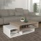 Τραπεζάκι σαλονιού Tab Megapap χρώμα λευκό - cordoba 105x60x32εκ.