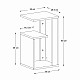 Τραπεζάκι βοηθητικό Rosana Megapap χρώμα sapphire oak 35x29,5x60εκ. Τραπεζάκι βοηθητικό Rosana Megapap χρώμα sapphire oak 35x29,5x60εκ.