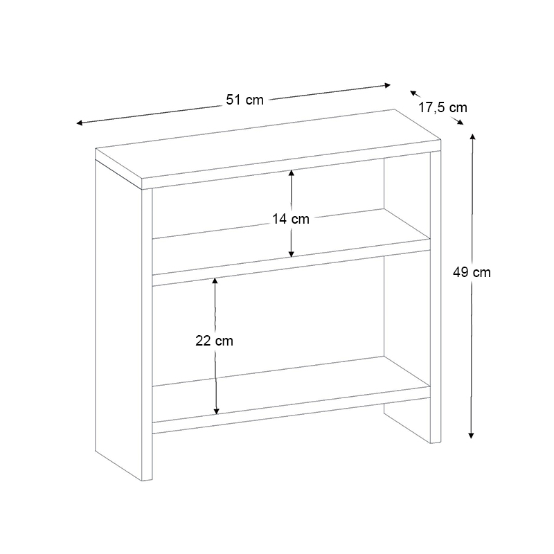 Τραπεζάκι βοηθητικό Silvanus Megapap χρώμα sapphire oak 51x17,5x49εκ. Τραπεζάκι βοηθητικό Silvanus Megapap χρώμα sapphire oak 51x17,5x49εκ.