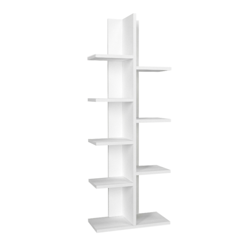 Βιβλιοθήκη Tree Megapap χρώμα λευκό 45x21,4x121,8εκ. Βιβλιοθήκη Tree Megapap χρώμα λευκό 45x21,4x121,8εκ.