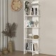 Βιβλιοθήκη Perla Megapap χρώμα λευκό 48x22x170εκ. Βιβλιοθήκη Perla Megapap χρώμα λευκό 48x22x170εκ.