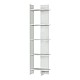 Βιβλιοθήκη Perla Megapap χρώμα λευκό 48x22x170εκ. Βιβλιοθήκη Perla Megapap χρώμα λευκό 48x22x170εκ.