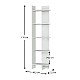 Βιβλιοθήκη Perla Megapap χρώμα λευκό 48x22x170εκ. Βιβλιοθήκη Perla Megapap χρώμα λευκό 48x22x170εκ.
