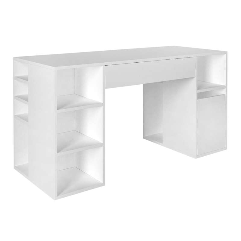 Γραφείο εργασίας Pontus Megapap χρώμα λευκό 145x60x74,4εκ. Γραφείο εργασίας Pontus Megapap χρώμα λευκό 145x60x74,4εκ.
