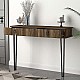 Κονσόλα επιτοίχια Ursula Megapap χρώμα καρυδί 120x35,5x90εκ. Κονσόλα επιτοίχια Ursula Megapap χρώμα καρυδί 120x35,5x90εκ.