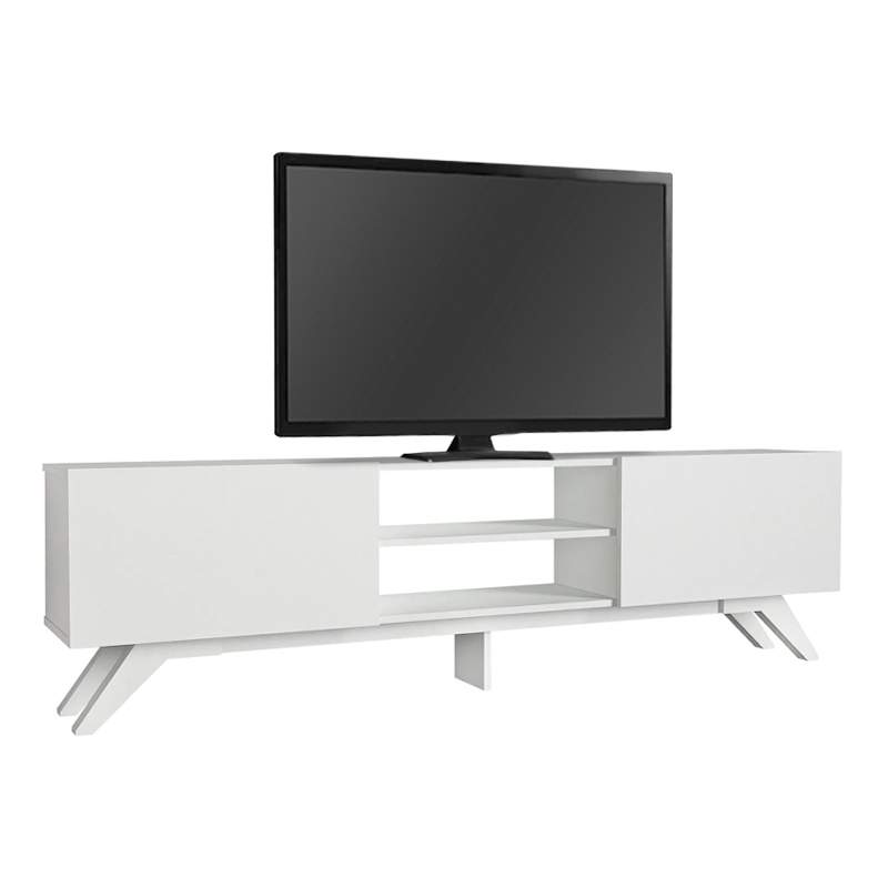 Έπιπλο τηλεόρασης Jarvis Megapap χρώμα λευκό 180x31,3x58εκ. Έπιπλο τηλεόρασης Jarvis Megapap χρώμα λευκό 180x31,3x58εκ.