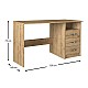 Γραφείο εργασίας Eldoris Megapap από μελαμίνη χρώμα sapphire oak 120x60x75εκ. Γραφείο εργασίας Eldoris Megapap από μελαμίνη χρώμα sapphire oak 120x60x75εκ.