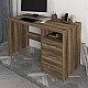 Γραφείο εργασίας Eldoris Megapap χρώμα καρυδί 120x60x75εκ.