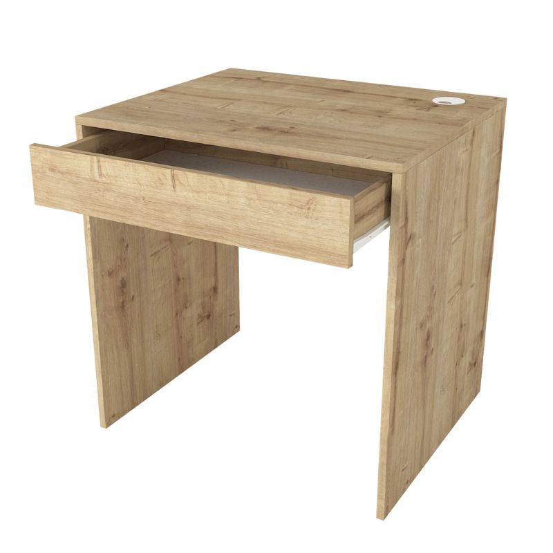 Γραφείο εργασίας Mida Megapap χρώμα sapphire oak 72x60x73,8εκ.